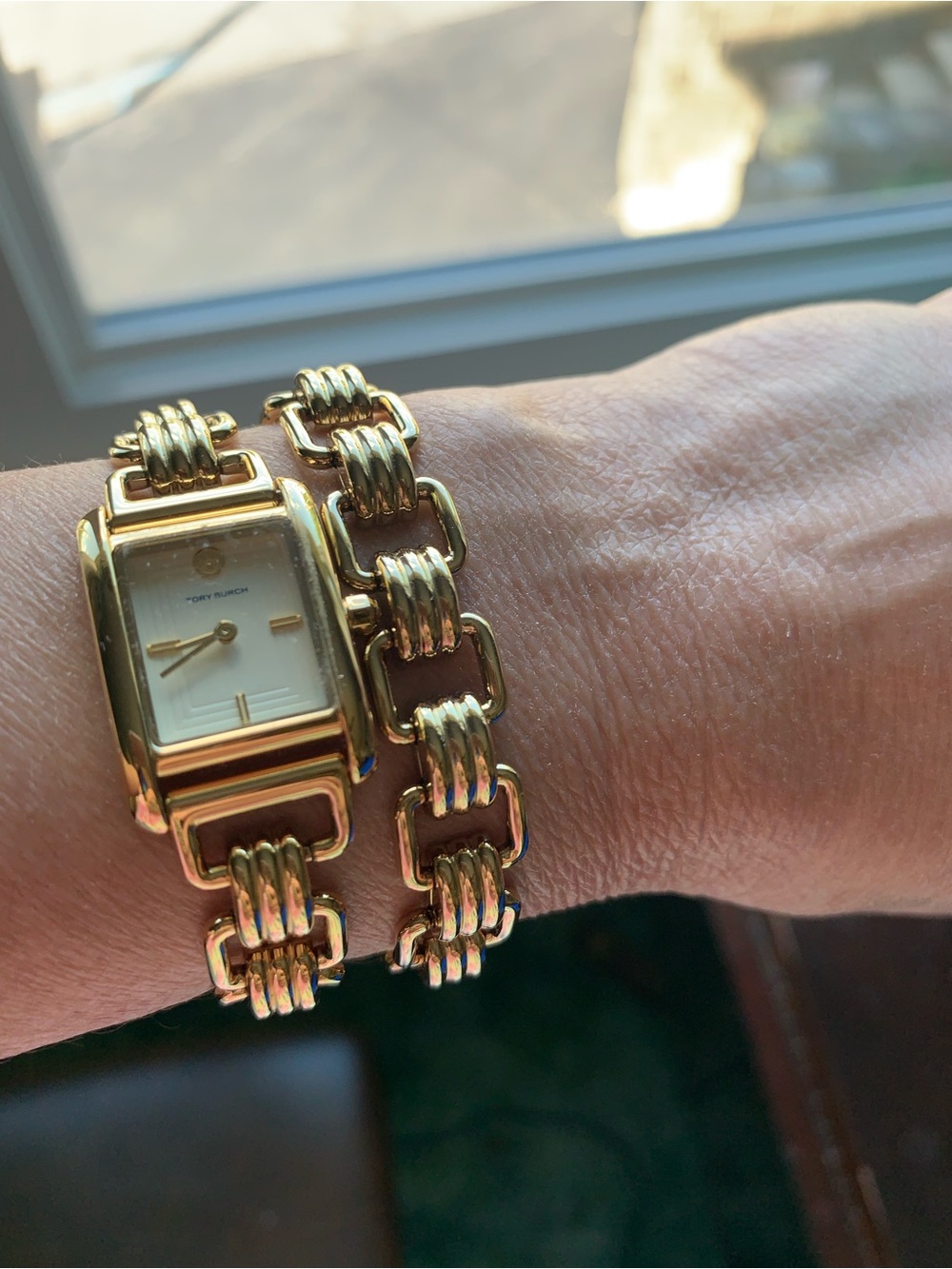 TBW1067 Tory Burch Gold  Watch with matching bracelet - Picture 5 of 7